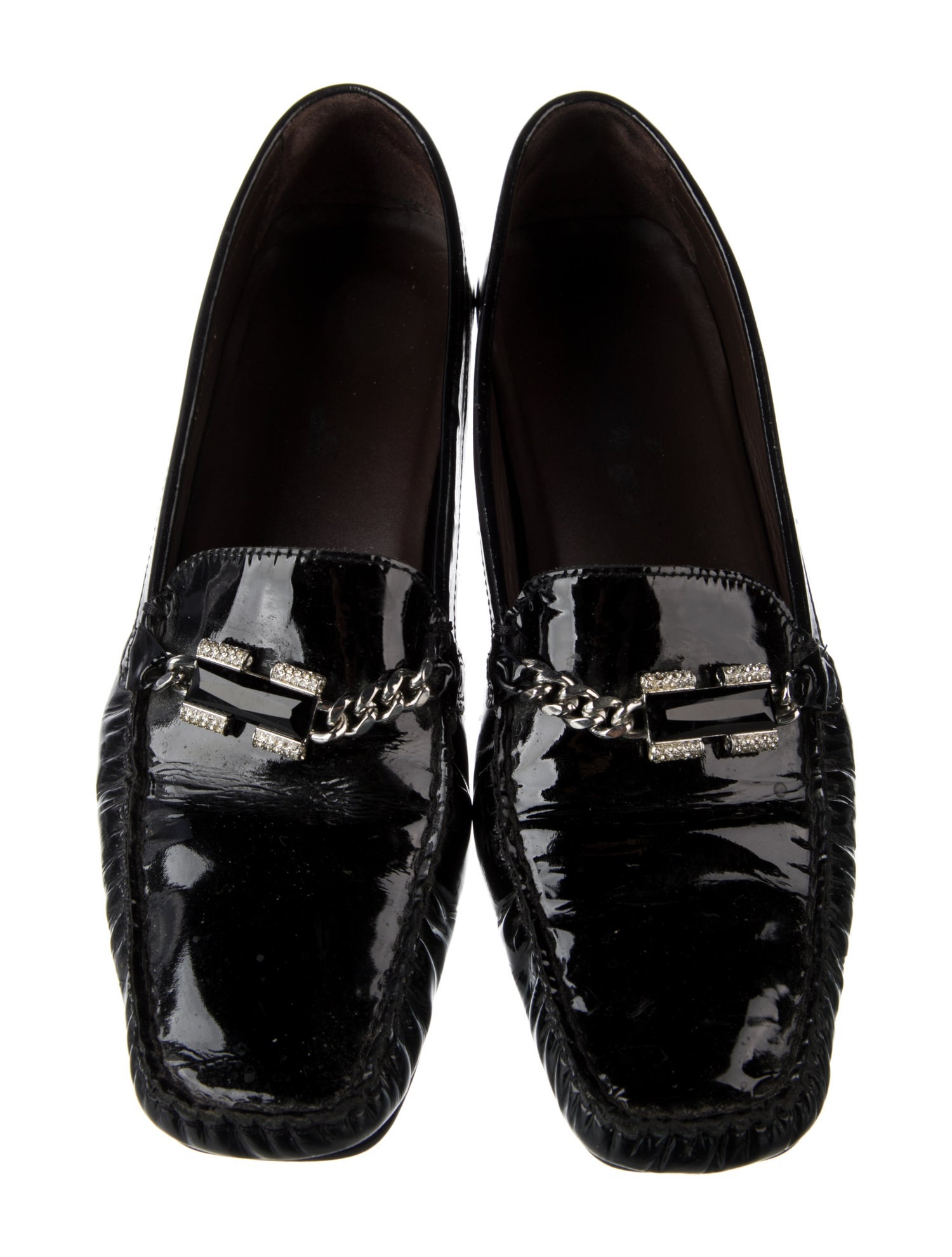 Stuart Weitzman Patent Leather Loafers
